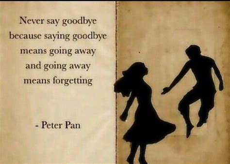 never say goodbye peter pan.